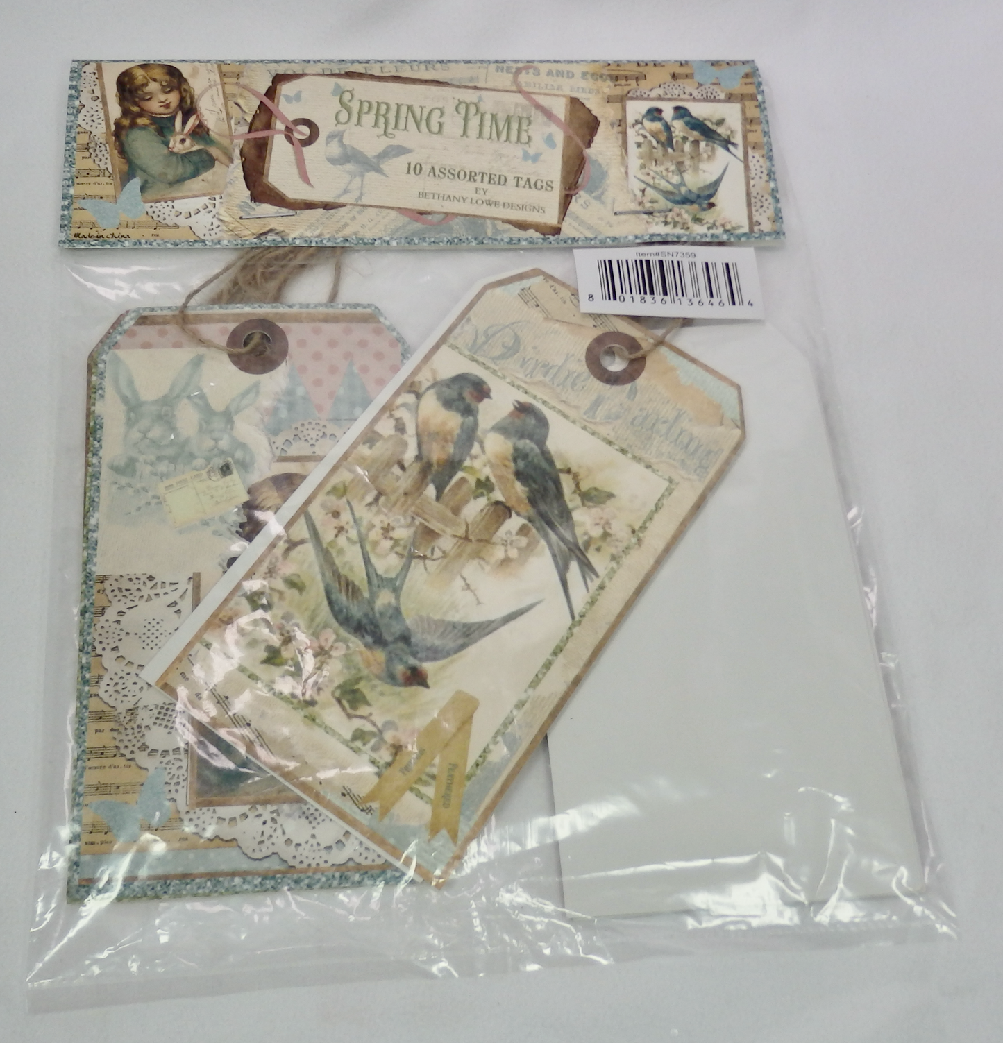 Bethany Lowe Spring Time Postcard Ornament Set of 10-Ornament-Oakview Collectibles