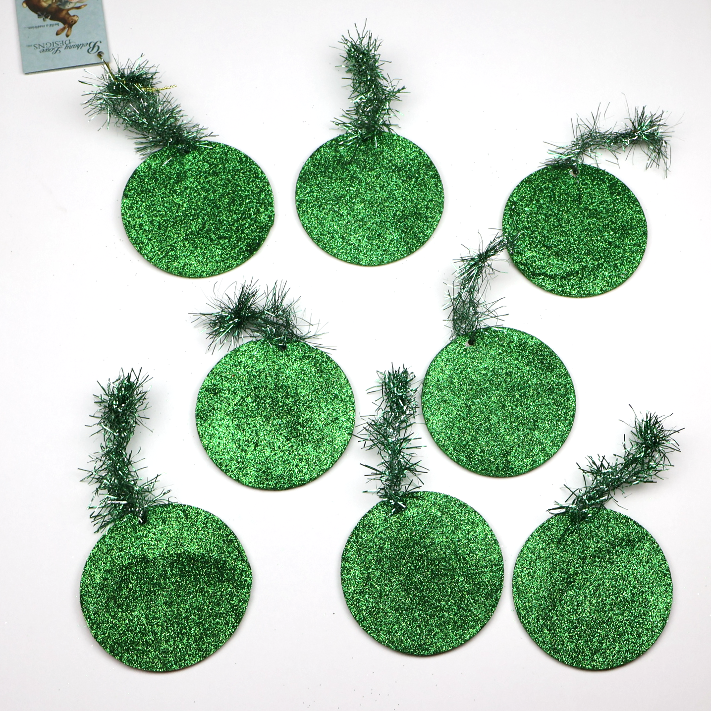 Bethany Lowe St Patricks Day Disc Ornaments Set of 8-Ornament-Oakview Collectibles