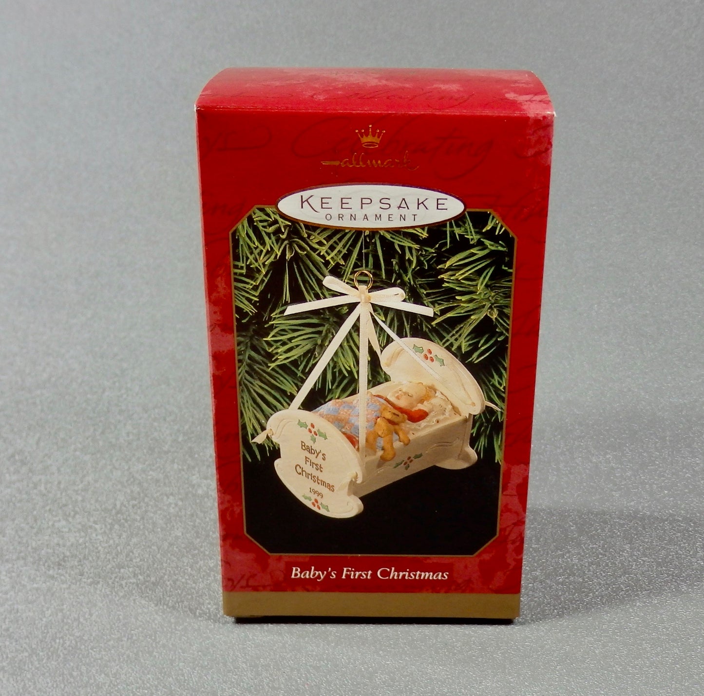 Hallmark 1999 Babys First Christmas - Cradle-Ornament-Oakview Collectibles