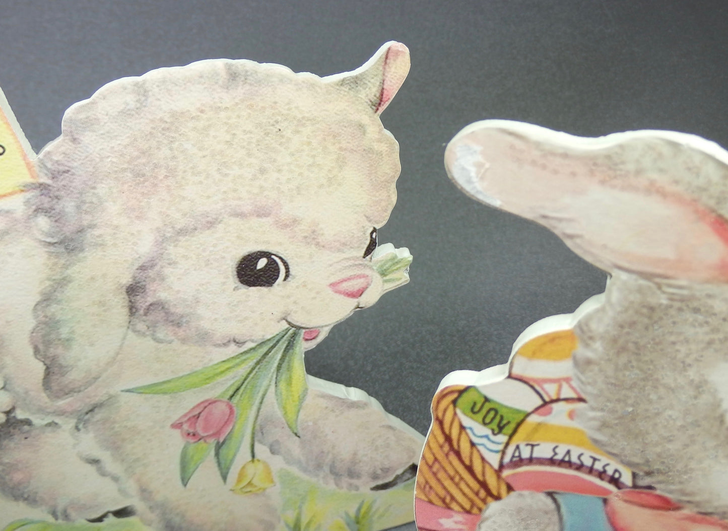 Bethany Lowe Easter Bunny Lamb Chick Sweet Pastel Dummy Board Set/3-Oakview Collectibles