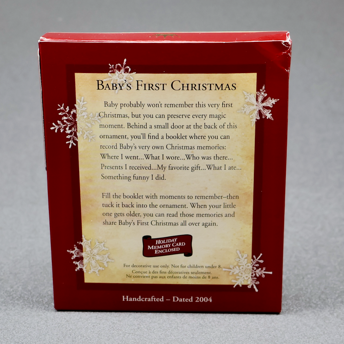 Hallmark 2004 Baby's First Christmas Photo Holder-Ornament-Oakview Collectibles