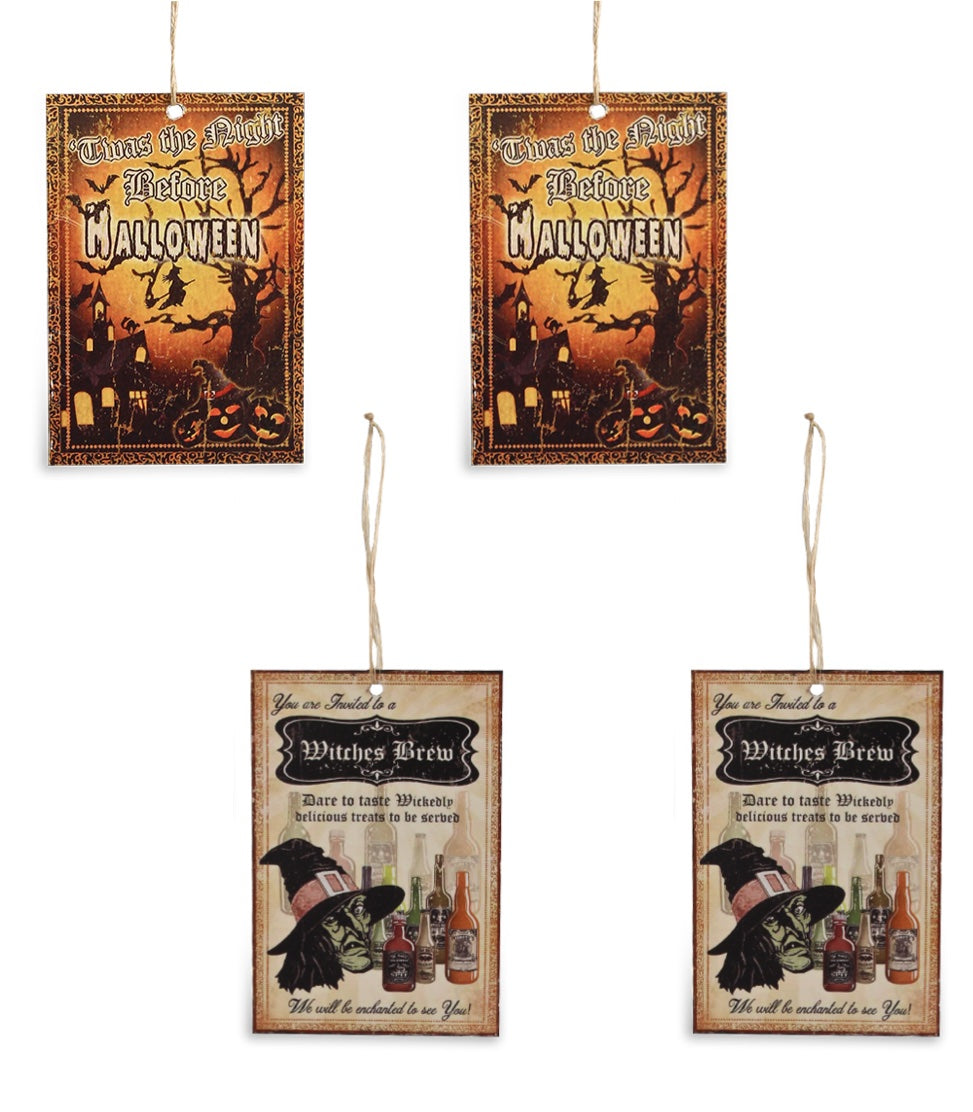 Bethany Lowe Tin Ornament Set of 4-Ornament-Oakview Collectibles