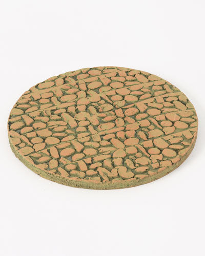 Ancient Graffiti Miniature Fairy Garden Green Round Patio Clay-Fairy Garden-Oakview Collectibles