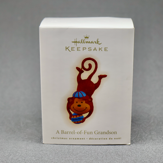 Hallmark 2009 A Barrel-of-Fun Grandson-Ornament-Oakview Collectibles