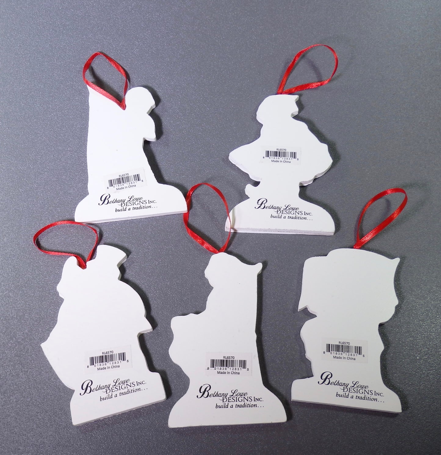 Bethany Lowe Americana Die Cut Patriotic Flag Fourth of July Ornament 5pc Set-Oakview Collectibles