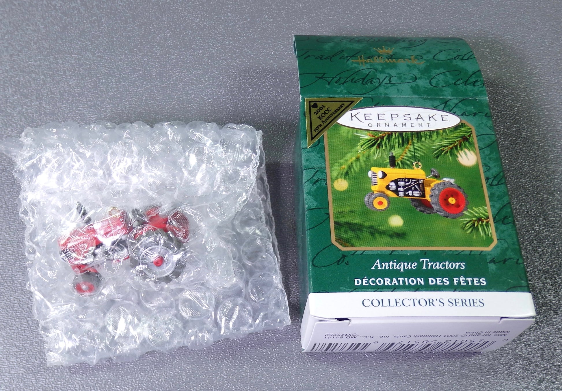 Hallmark 2001 2002 2003 2005 Antique Tractors All Repaints Lot of 4 - Miniature-Ornament-Oakview Collectibles