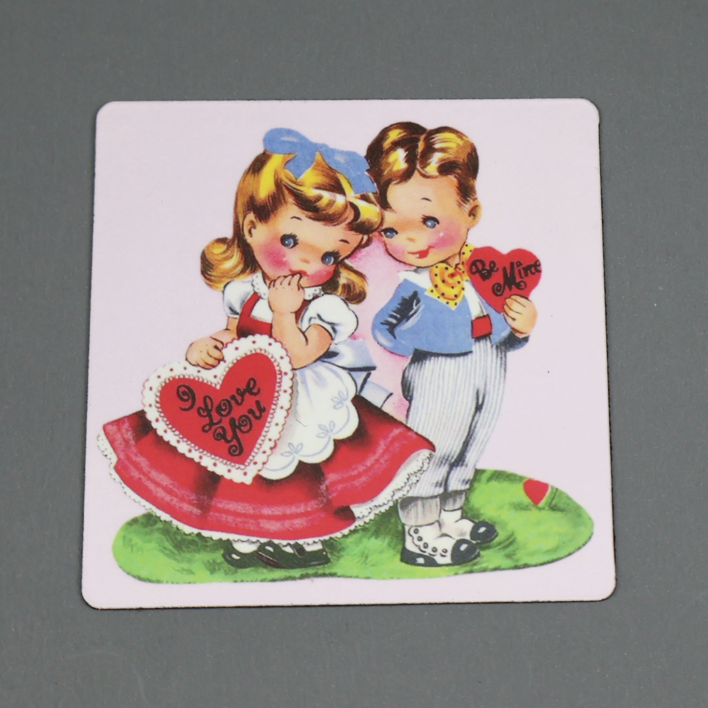 Valentines Day Vintage Style Children 3x3 Magnet Set of 4-Magnet-Oakview Collectibles