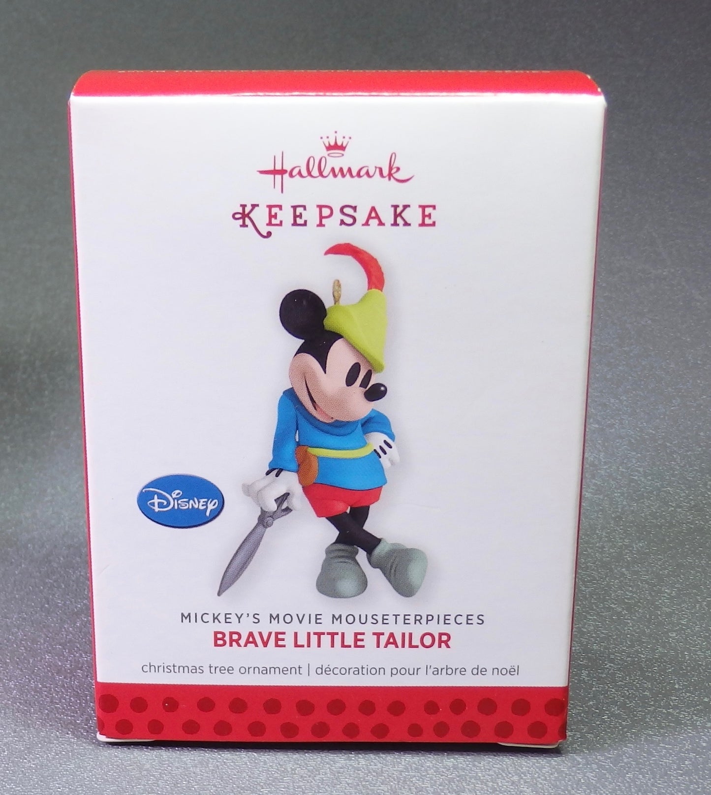 Hallmark 2013 Mickeys Movie Mouseterpieces #2 Brave Little Tailor-Ornament-Oakview Collectibles