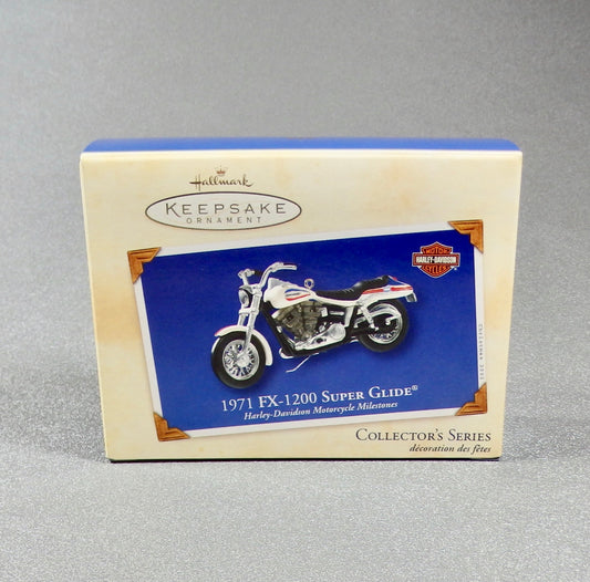 Hallmark 2002 Harley Davidson #4 - 1971 FX-1200 Super Glide-Ornament-Oakview Collectibles