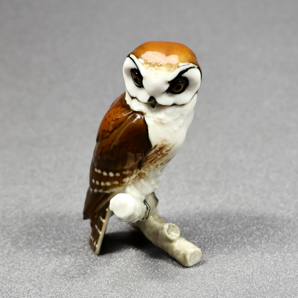 Hutschenreuther Screech Owl Miniature Figurine 8344-Figurine-Oakview Collectibles