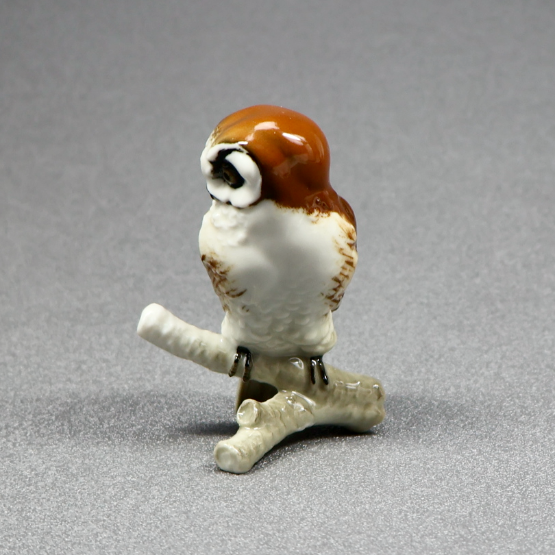Hutschenreuther Screech Owl Miniature Figurine 8344-Figurine-Oakview Collectibles