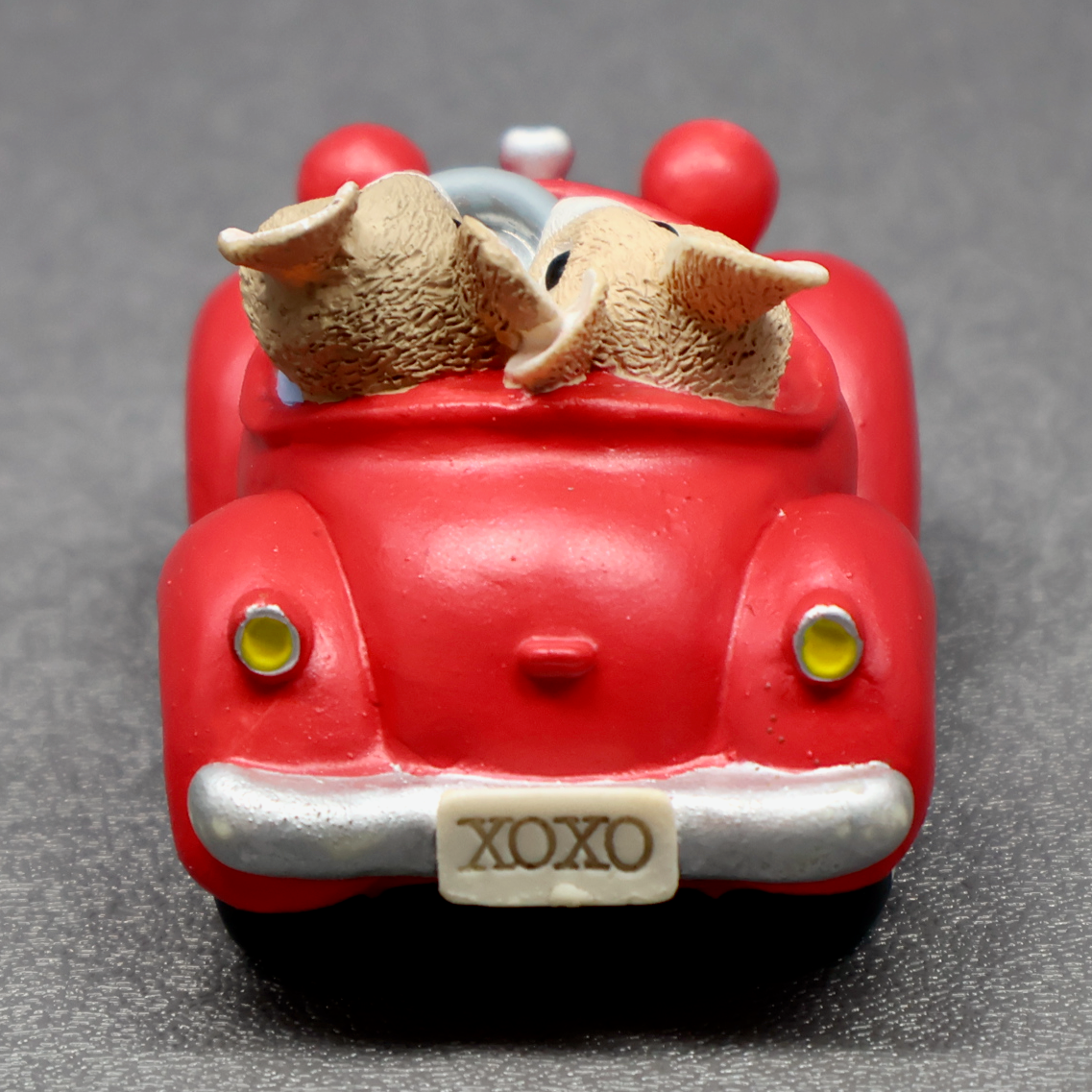 Hallmark Mice In Red Car Tender Touches Figurine-Figurine-Oakview Collectibles