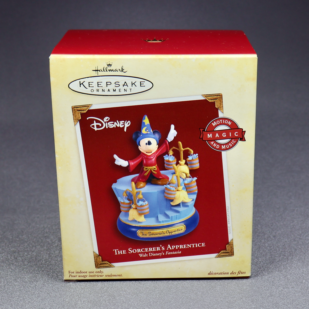 Hallmark 2005 The Sorcerers Apprentice, Fantasia - Magic (motion only - NO sound)-Ornament-Oakview Collectibles