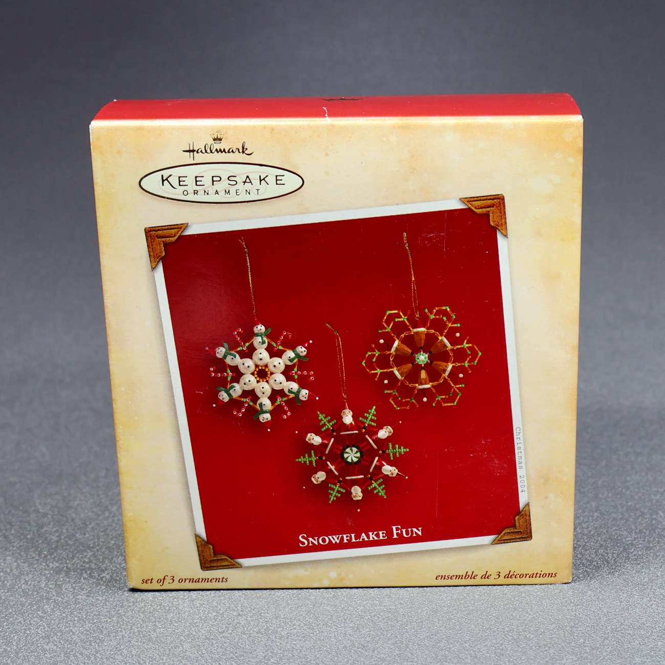 Hallmark 2004 Snowflake Fun Set of 3-Ornament-Oakview Collectibles