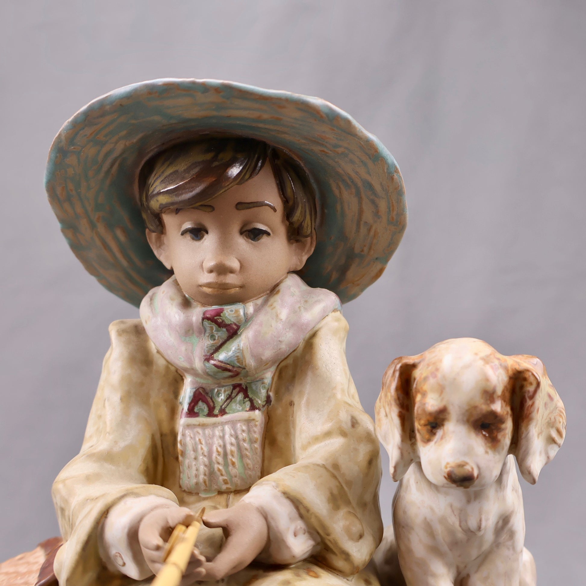 Lladro The Old Fishing Hole Gres Figurine 2237-Figurine-Oakview Collectibles