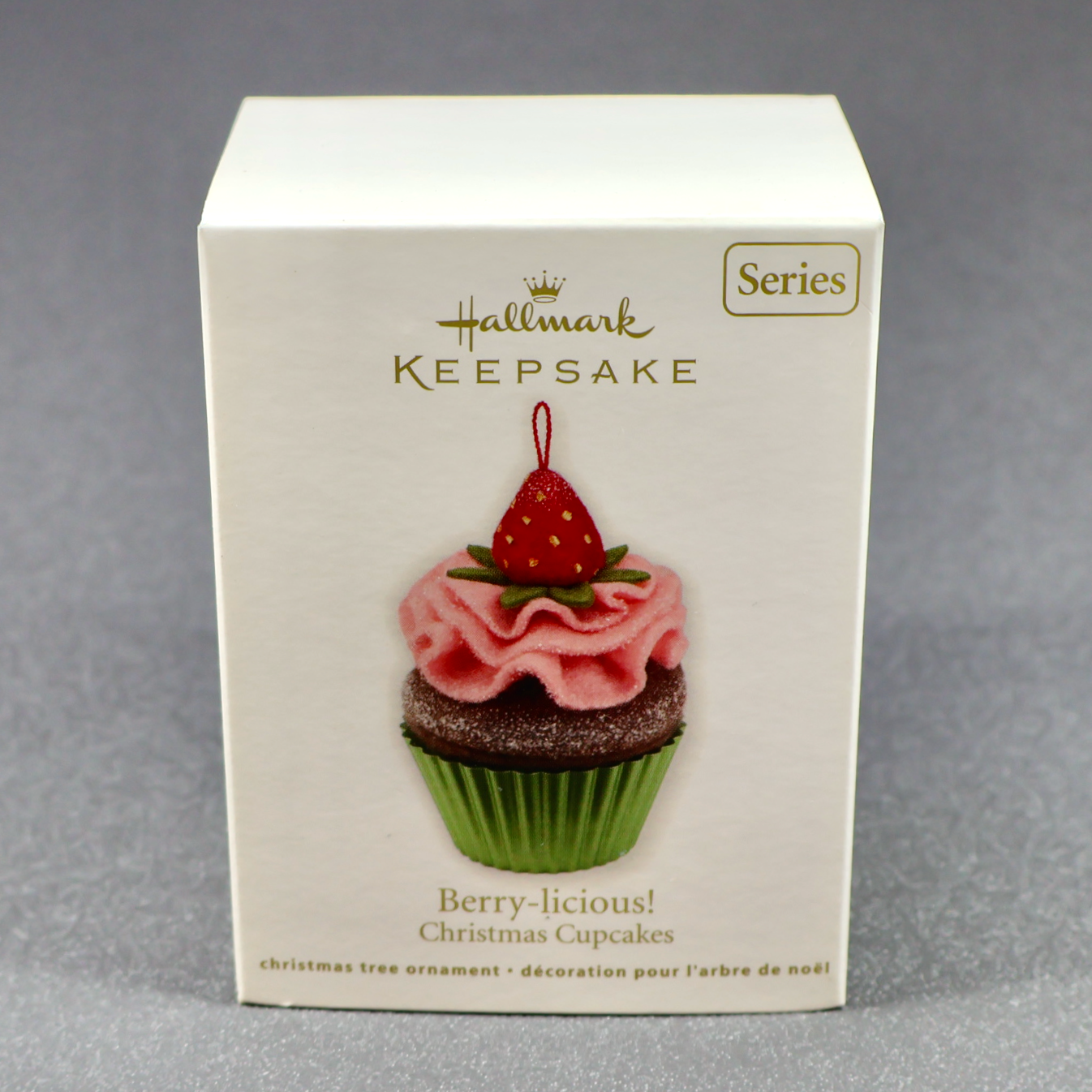 Hallmark 2012 Christmas Cupcakes #3 - Berry-licious!-Ornament-Oakview Collectibles