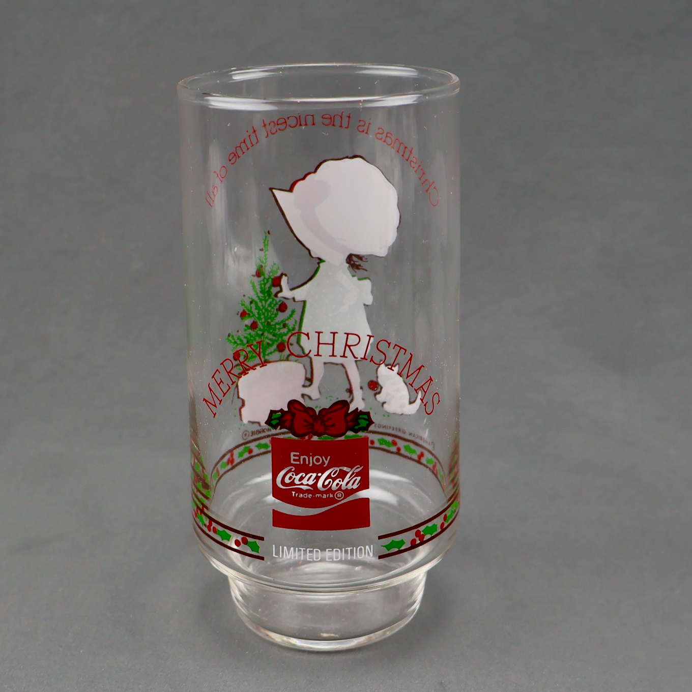 Holly Hobbie Coca-Cola Christmas Glasses Set of 6-Glassware-Oakview Collectibles