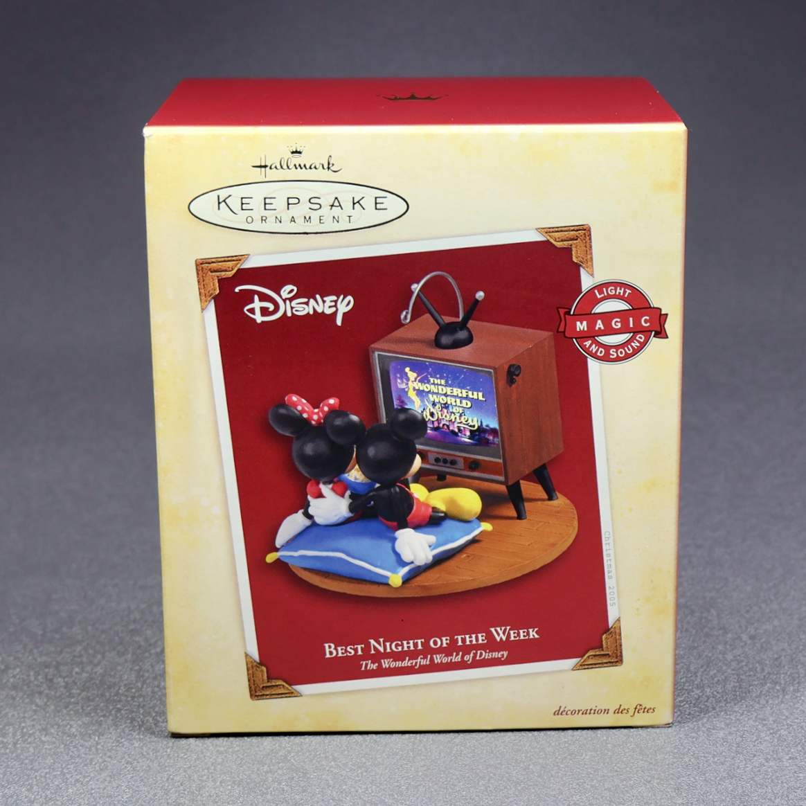 Hallmark 2005 Best Night of the Week - Disney Mickey and Minnie Mouse-Ornament-Oakview Collectibles