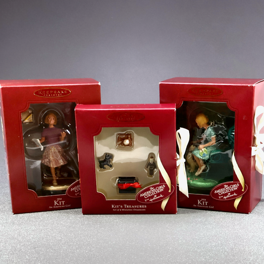 Hallmark American Girl Kit 2003 2004 Treasures Lot of 3-Ornament-Oakview Collectibles