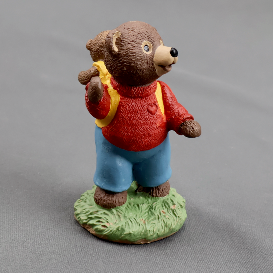 Hallmark Tender Touches Baby Bear in Backpack Figurine QEC9863-Figurine-Oakview Collectibles