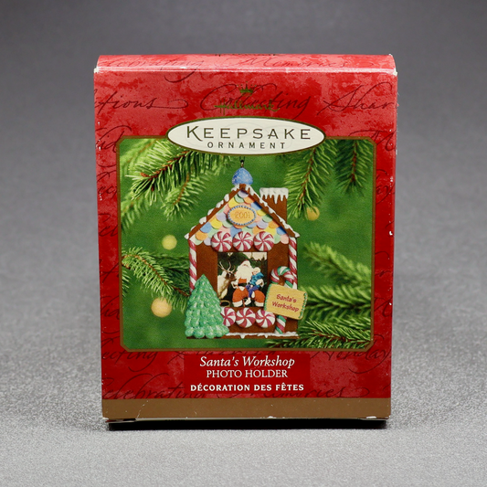 Hallmark 2001 Santas Workshop - Photo Holder-Ornament-Oakview Collectibles