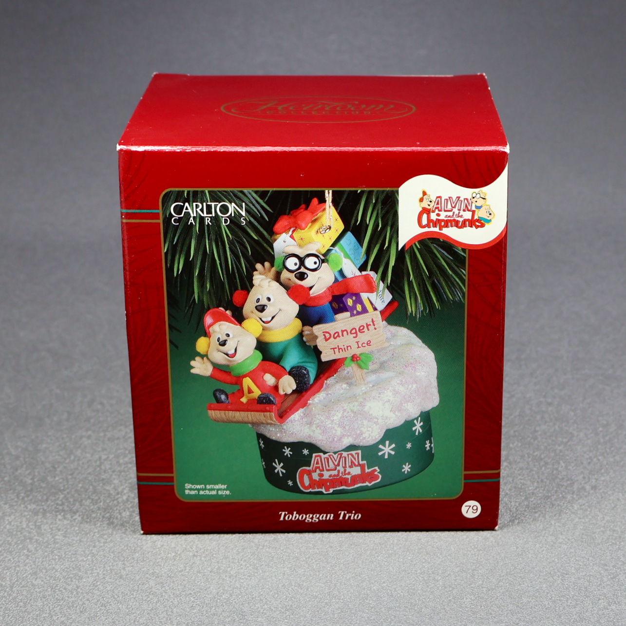 Carlton Cards Toboggan Trio, Alvin and the Chipmunks - Magic-Ornament-Oakview Collectibles
