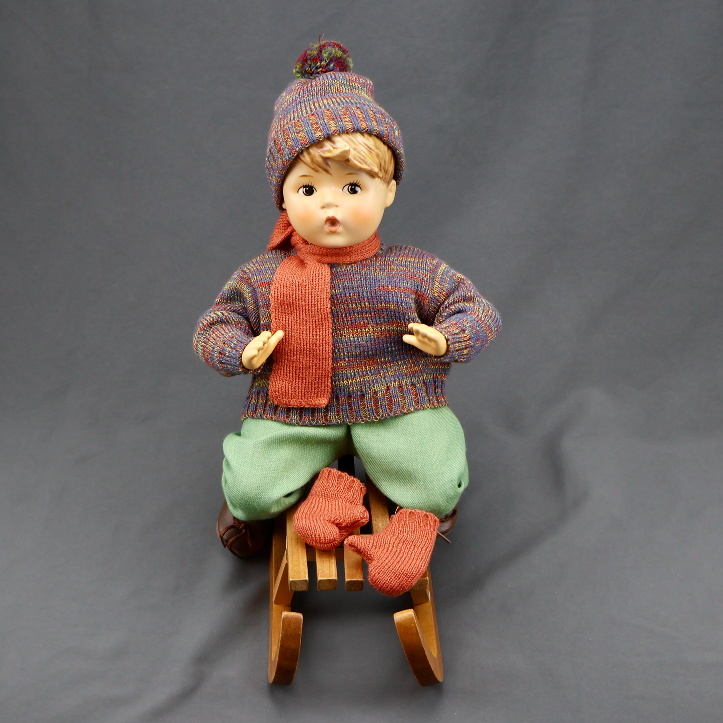 M.I. Hummel Ride Into Christmas Doll #519-Doll-Oakview Collectibles