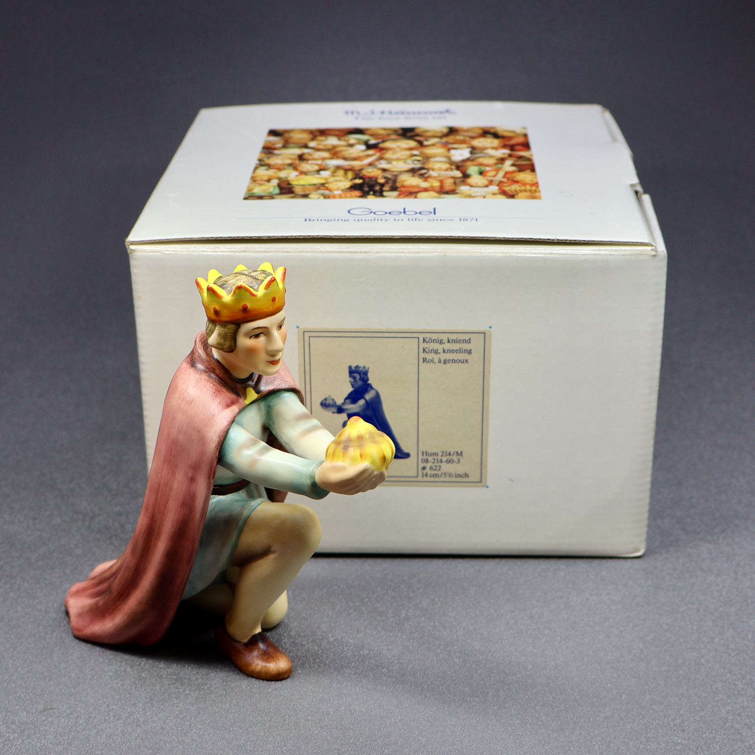 M.I.Hummel Large Nativity - Kneeling King on One Knee 214/M-Figurine-Oakview Collectibles