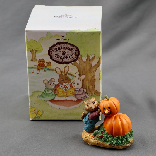 Hallmark Tender Touches Building a Pumpkin Man QEC6334/QHG7061-Figurine-Oakview Collectibles