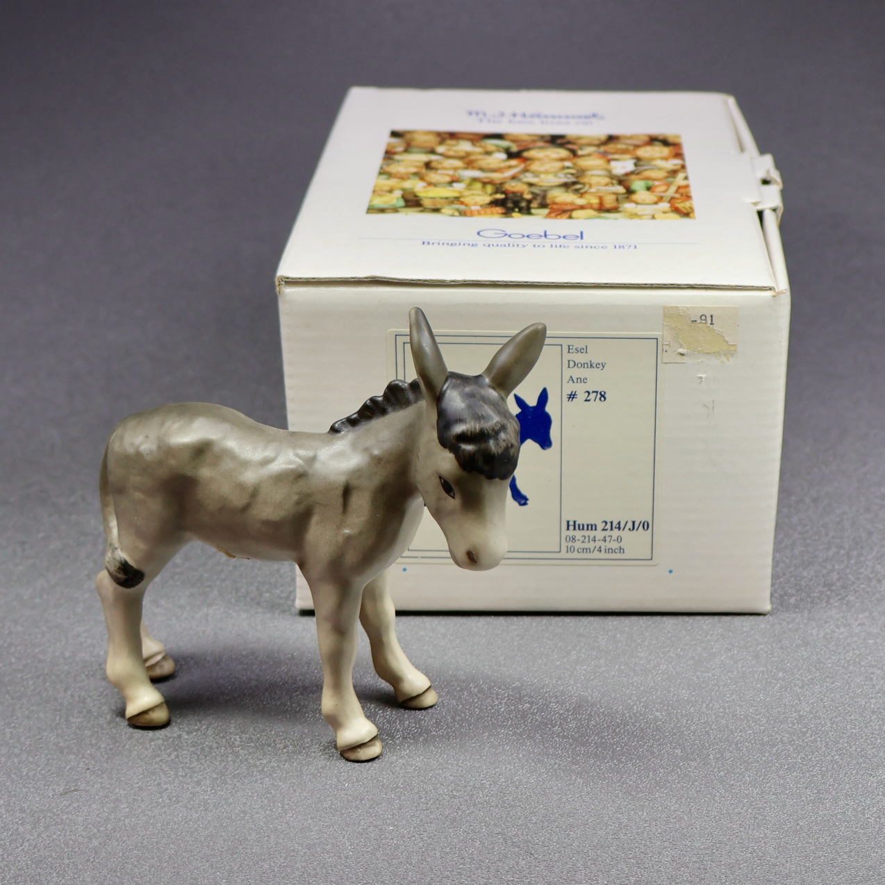 M.I.Hummel Small Nativity - Donkey 214/J/0-Figurine-Oakview Collectibles