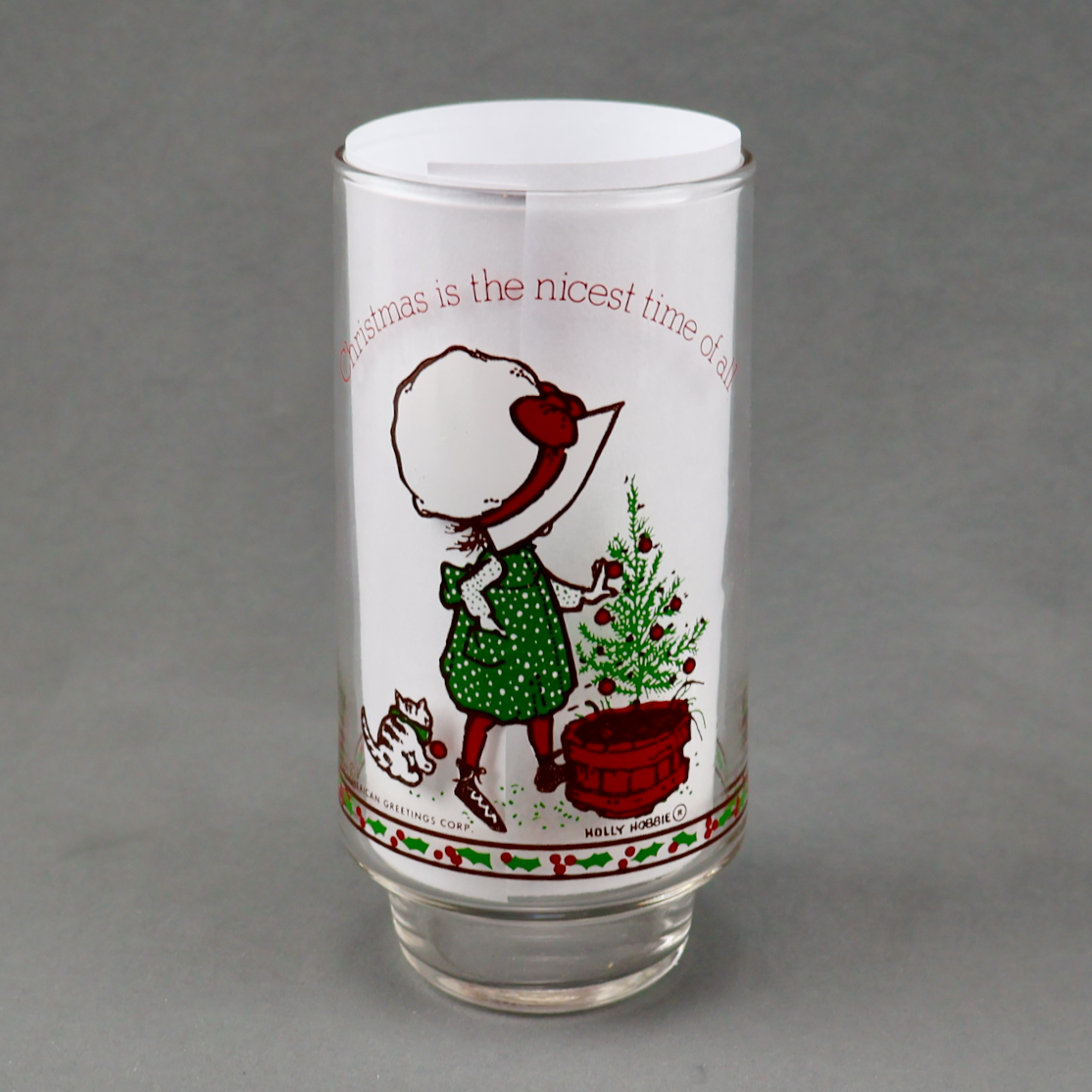Holly Hobbie Coca-Cola Christmas Glasses Set of 6-Glassware-Oakview Collectibles