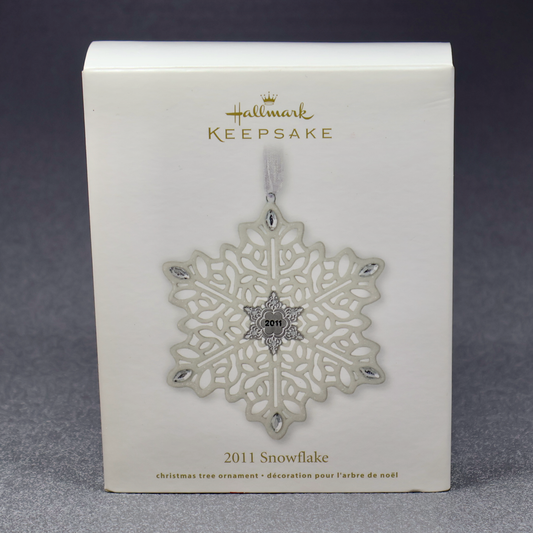 Hallmark 2011 Snowflake - Porcelain-Ornament-Oakview Collectibles