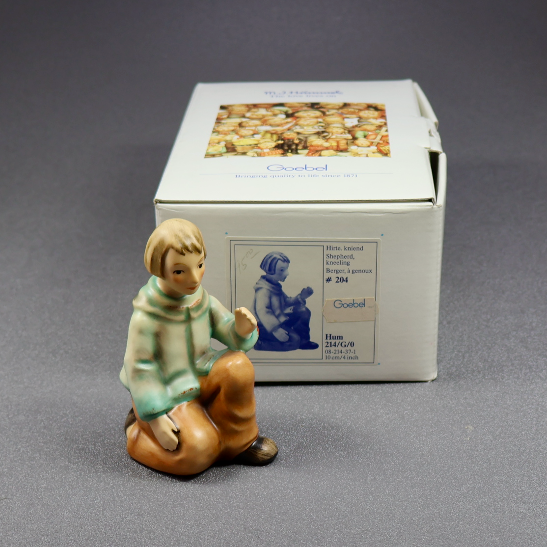 M.I.Hummel Small Nativity - Shepherd Kneeling 214/G/0-Figurine-Oakview Collectibles