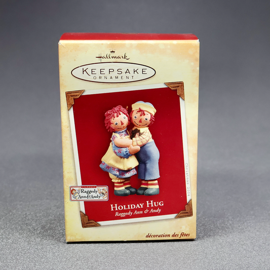 Hallmark 2004 Holiday Hug - Raggedy Ann and Andy-Ornament-Oakview Collectibles