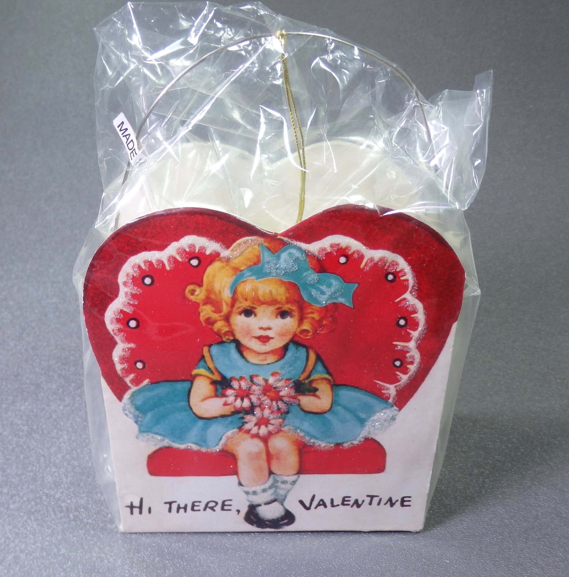 Bethany Lowe Retro Mini Valentines Day Bucket - Boy-Bucket-Oakview Collectibles