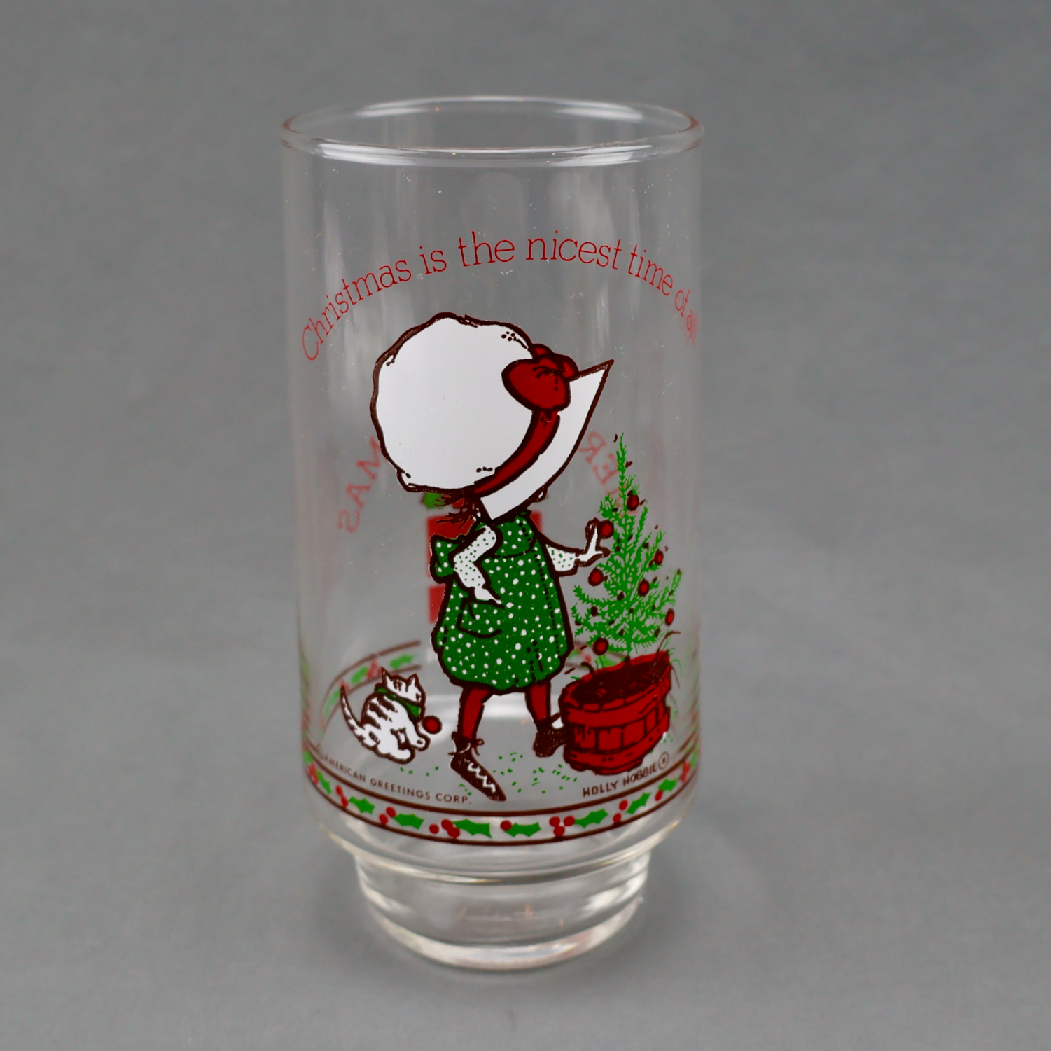 Holly Hobbie Coca-Cola Christmas Glasses Set of 6-Glassware-Oakview Collectibles