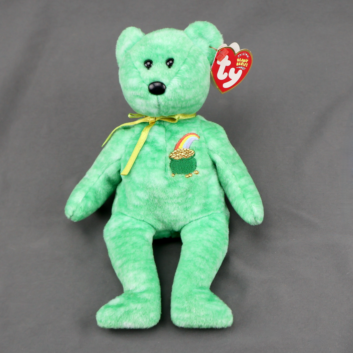 Lot of 3 St Patricks Irish Green Teddy Bears Ty Beanie Baby Russ-Plush-Oakview Collectibles