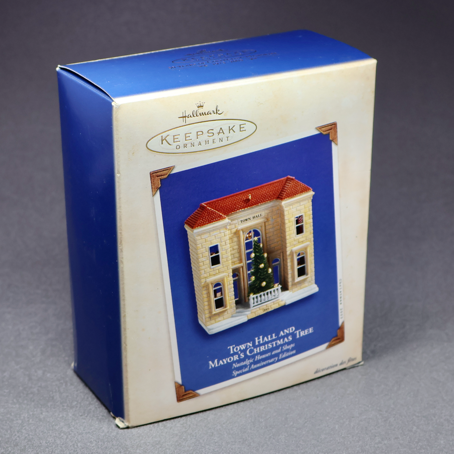 Hallmark 2003 Nostalgic Houses and Shops SE Town Hall-Ornament-Oakview Collectibles