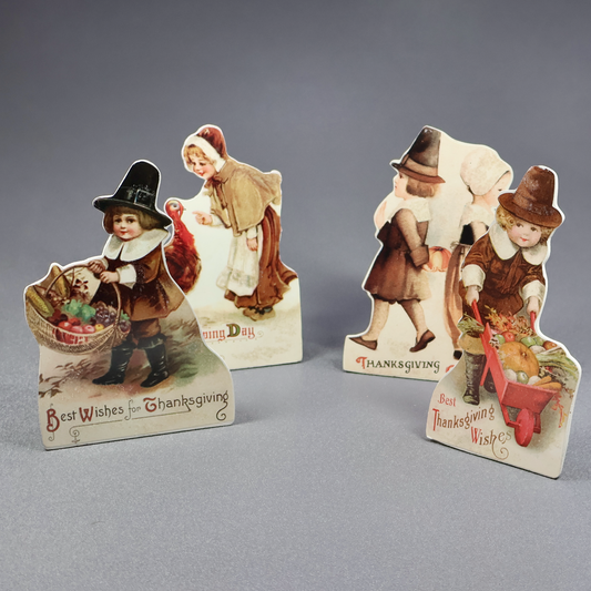 Bethany Lowe Thanksgiving Dummy Board Set of 4-Dummy Boards-Oakview Collectibles