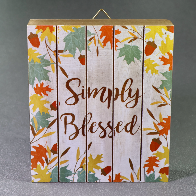Darice Simply Blessed Box Sign-Box Sign-Oakview Collectibles