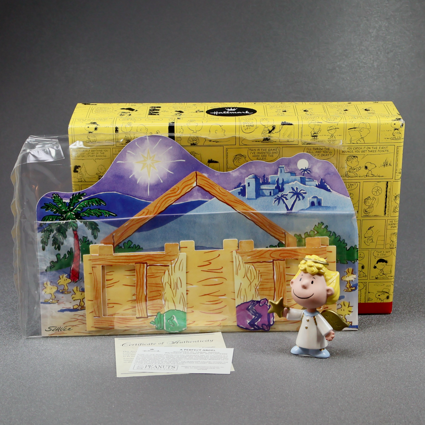 Hallmark 2001 Peanuts Gallery Nativity - A Perfect Angel-Figurine-Oakview Collectibles