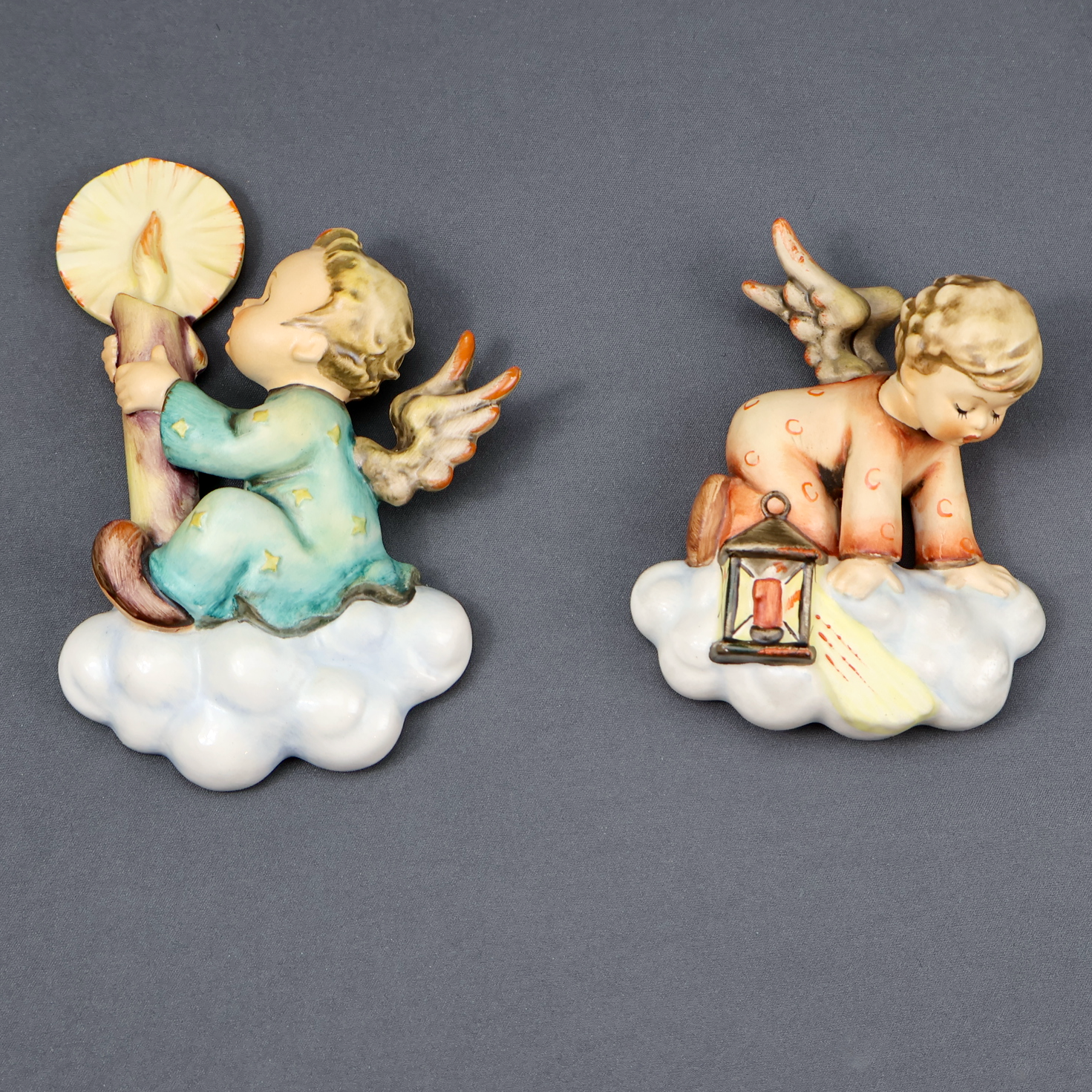 MI Hummel 310 Searching Angel & 323 Merry Christmas Angels Wall Plaques Set/2-Figurine-Oakview Collectibles