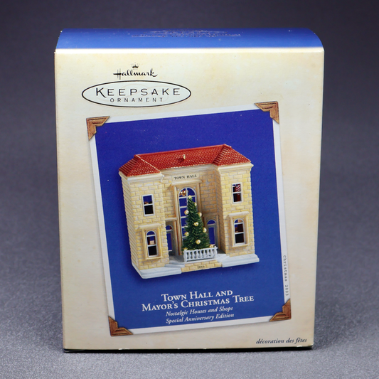 Hallmark 2003 Nostalgic Houses and Shops SE Town Hall-Ornament-Oakview Collectibles