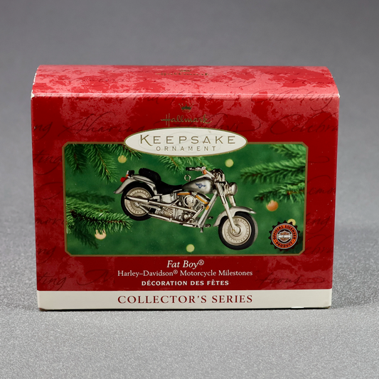 Hallmark 2000 Harley Davidson Motorcycles #2 - Fat Boy-Ornament-Oakview Collectibles