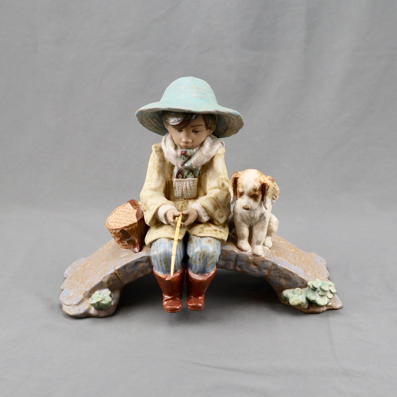 Lladro The Old Fishing Hole Gres Figurine 2237-Figurine-Oakview Collectibles