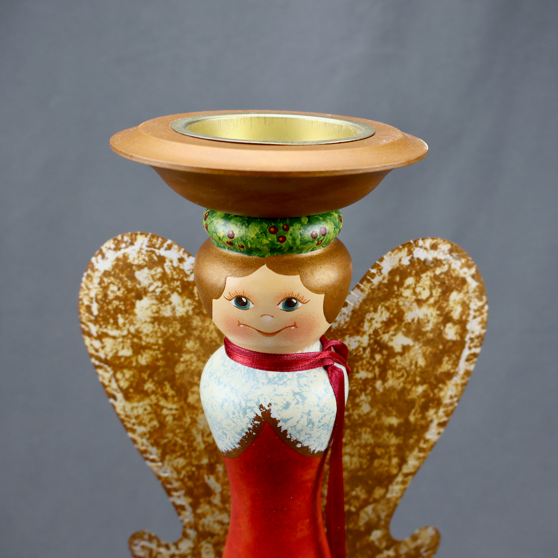 Kathe Wohlfahrt Advent Candleholder Christmas Angel 17 Inch-Candle Decor-Oakview Collectibles