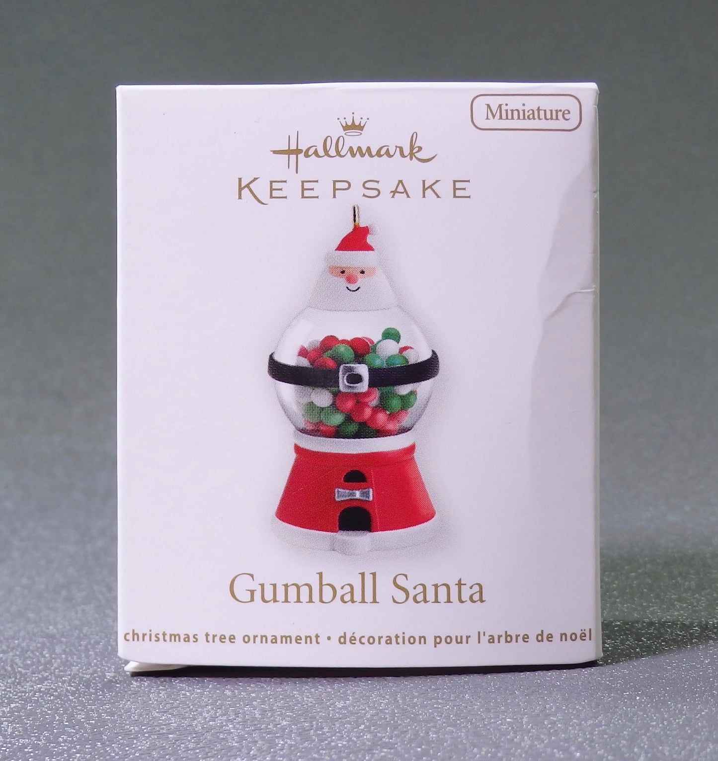 Hallmark 2011 Gumball Santa - Miniature-Ornament-Oakview Collectibles