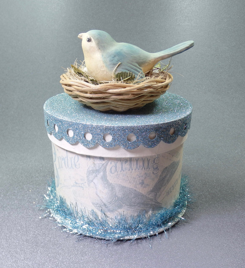 Bethany Lowe Blue Bird Flea Market Container-Oakview Collectibles