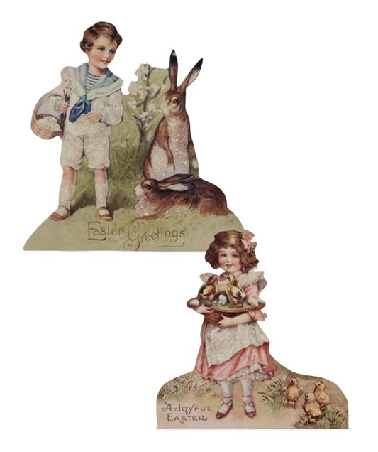 Bethany Lowe Spring Children Dummy Board Set of 2-Dummy Board-Oakview Collectibles