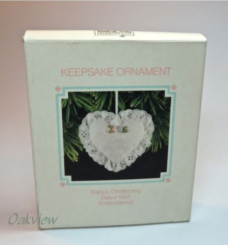 Hallmark 1992 Babys Christening-Ornament-Oakview Collectibles